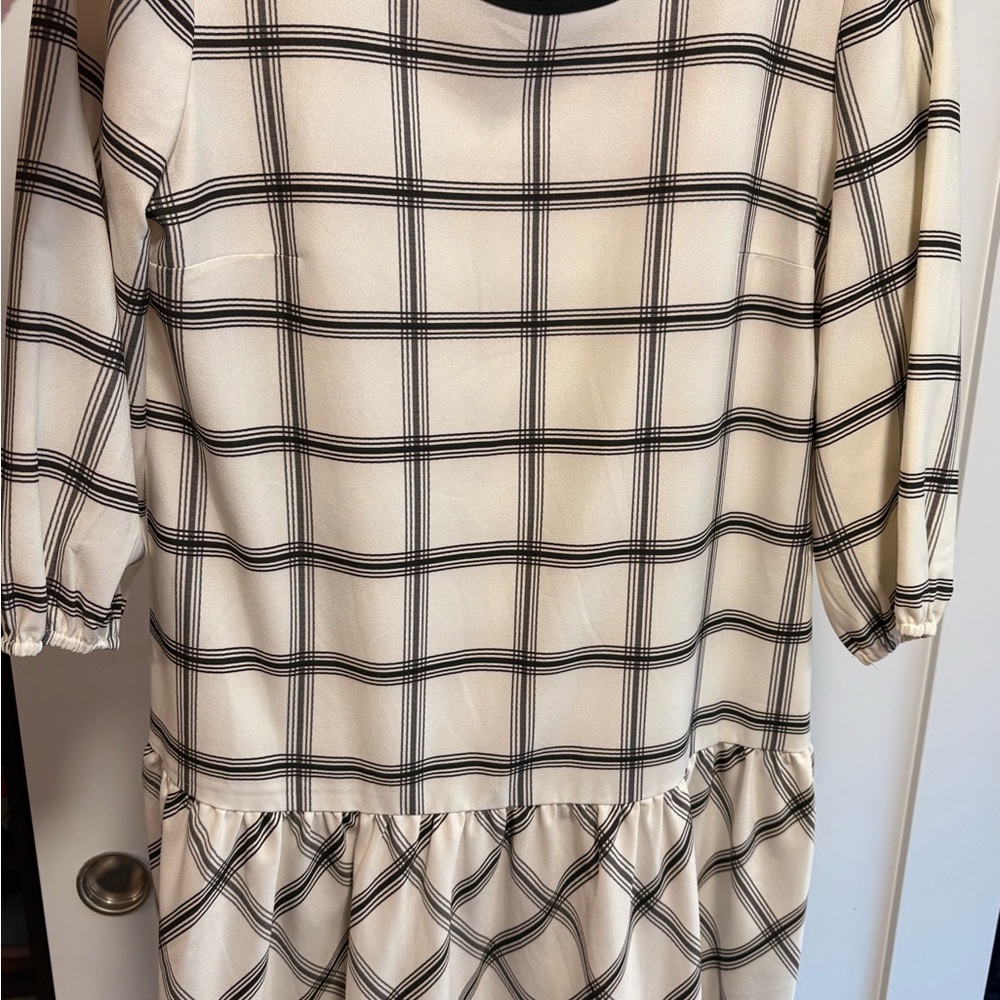 ECI New York Plaid Drop Waist Dress